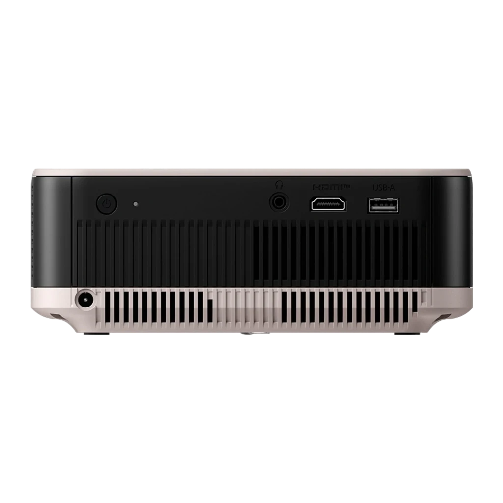 Epson V11HB72240 projecteur noir, vue avant-droite: objectif, grille haut-parleur et logo Sound by Bose - Ítem1