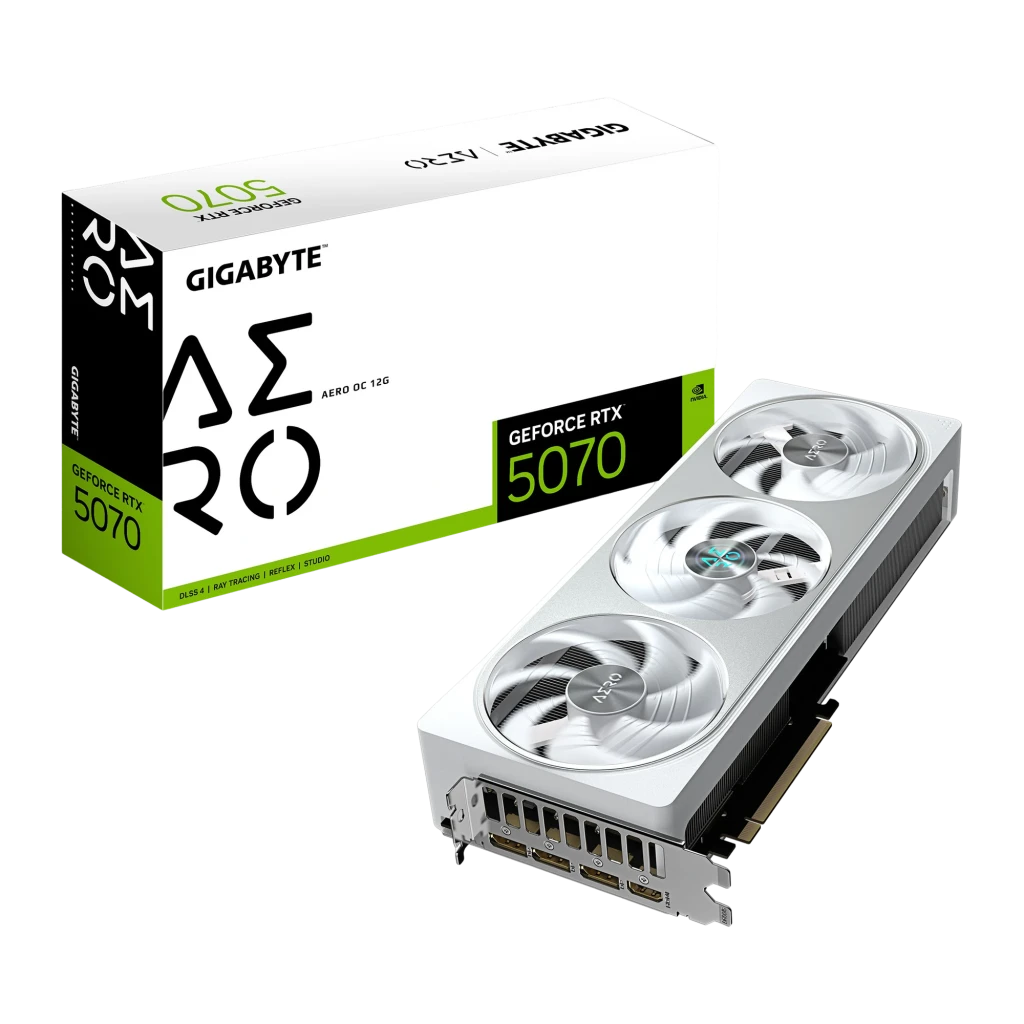 Tarjeta gráfica Gigabyte GeForce RTX 5070 AERO OC 12GB GDDR7