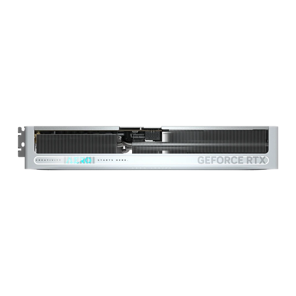 Gigabyte RTX 5070 AERO OC 12GB blanc, kit avec boîte: carte blanche à trois ventilateurs aux côtés de la boîte AERO OC 12G - Ítem4