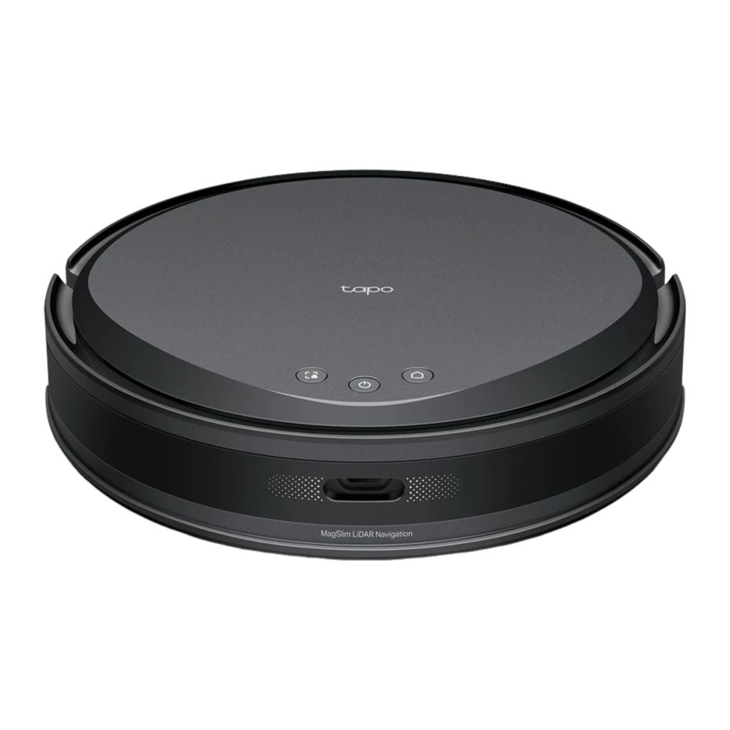 TP-Link Tapo RV20 Max Plus MagSlim preto, kit em ângulo lateral: robô aspirador à frente e base de esvaziamento automático - Item2