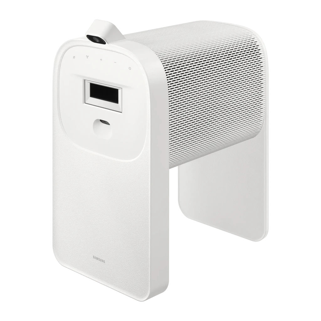 Samsung The Premiere 5 SP-LPF5DSAX 1080p Blanc, vue de face: grille de haut-parleur, objectif UST et boutons tactiles - Ítem7