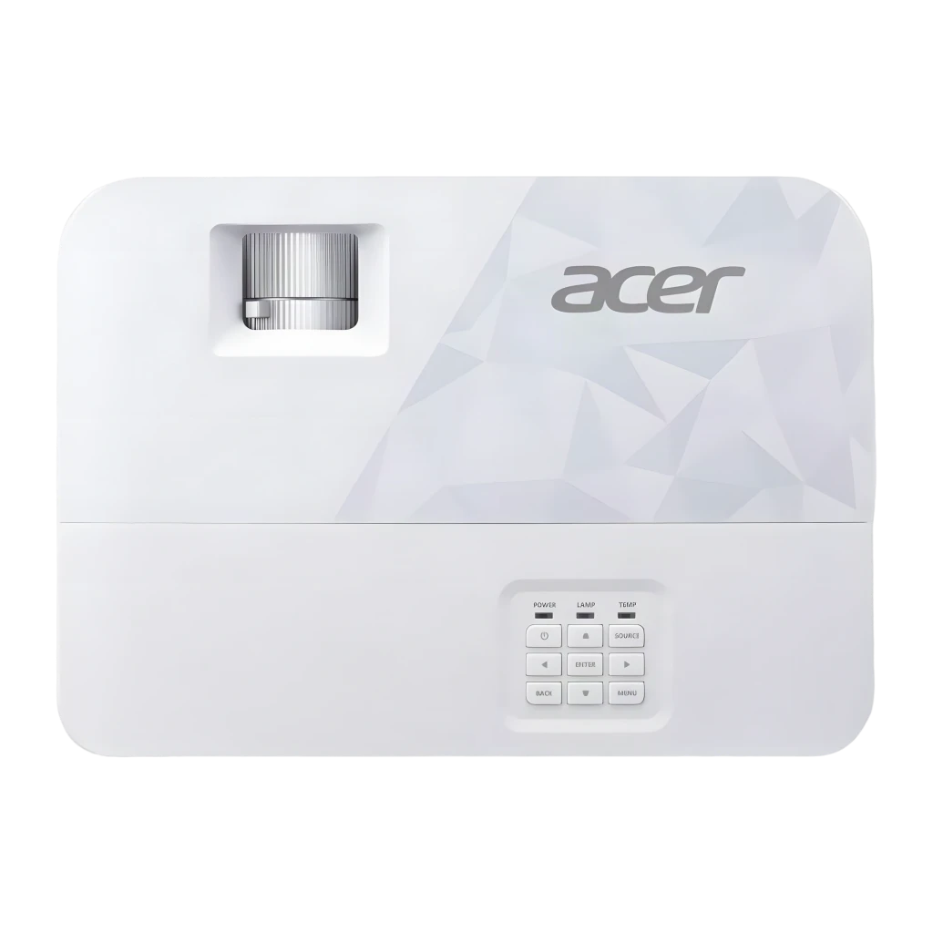Acer Projecteur HL6518i Laser blanc, vue avant supérieure: objectif, grilles de ventilation et logo Acer - Ítem1