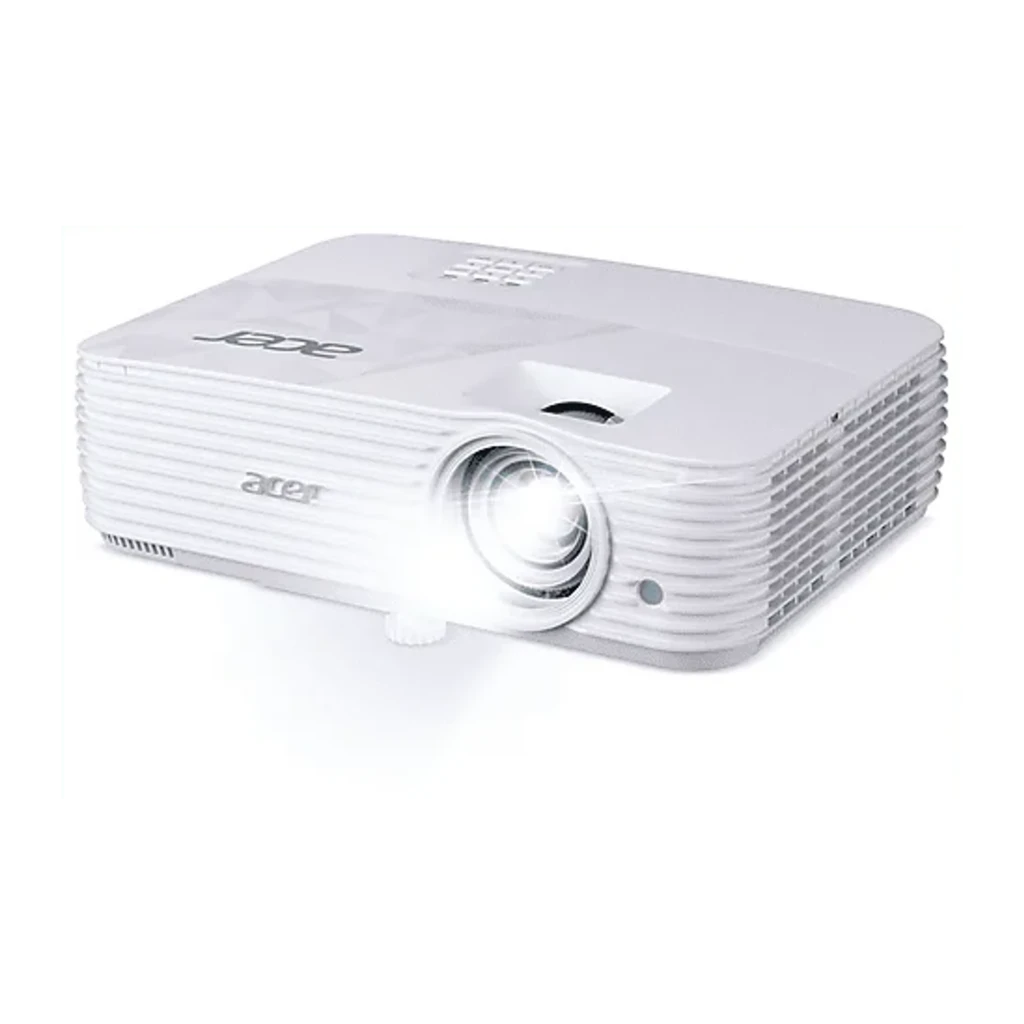 Acer Projecteur HL6518i Laser blanc, vue avant supérieure: objectif, grilles de ventilation et logo Acer - Ítem2