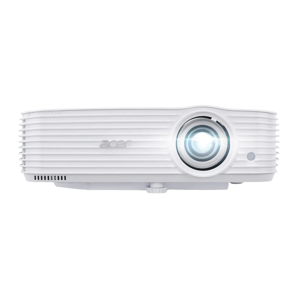 Acer Projecteur HL6518i Laser blanc, vue avant supérieure: objectif, grilles de ventilation et logo Acer - Ítem3