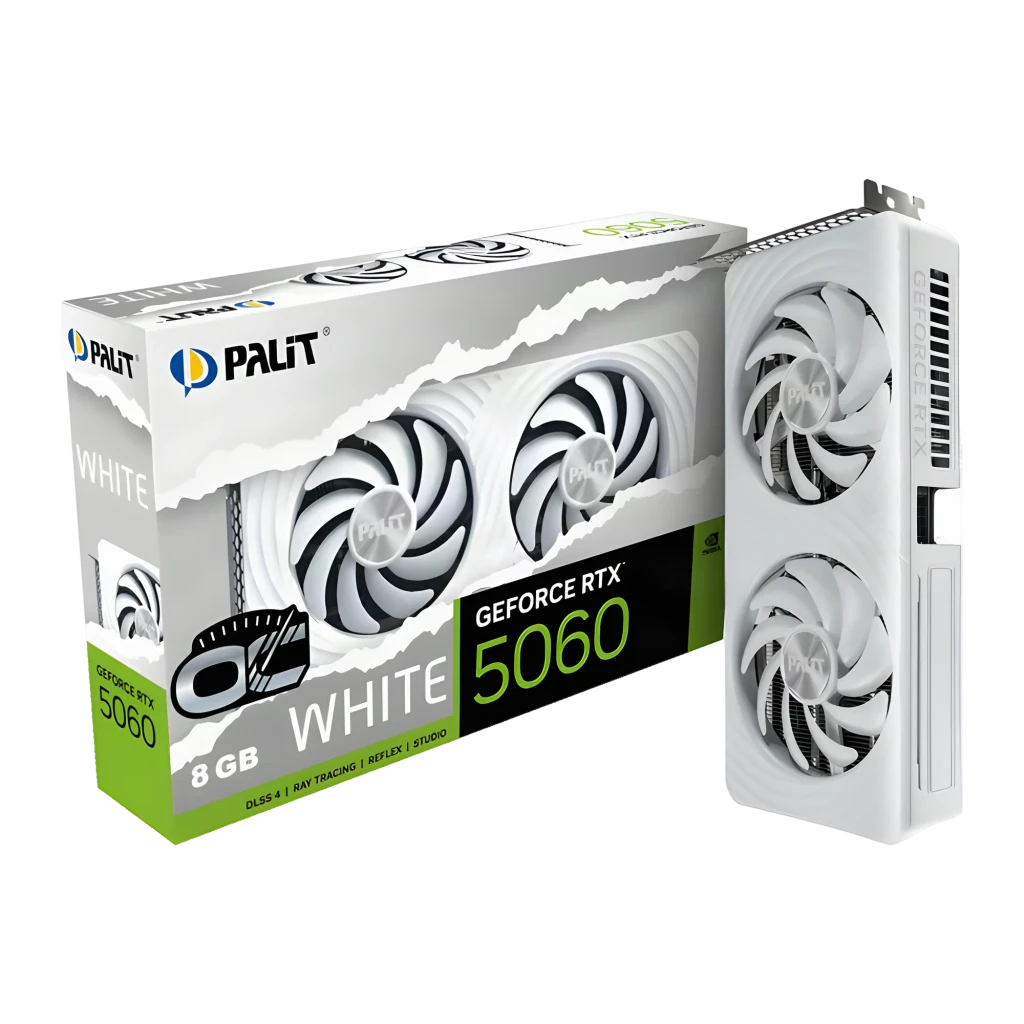 Tarjeta gráfica Palit GeForce RTX 5060 OC Blanco 8GB GDDR7
