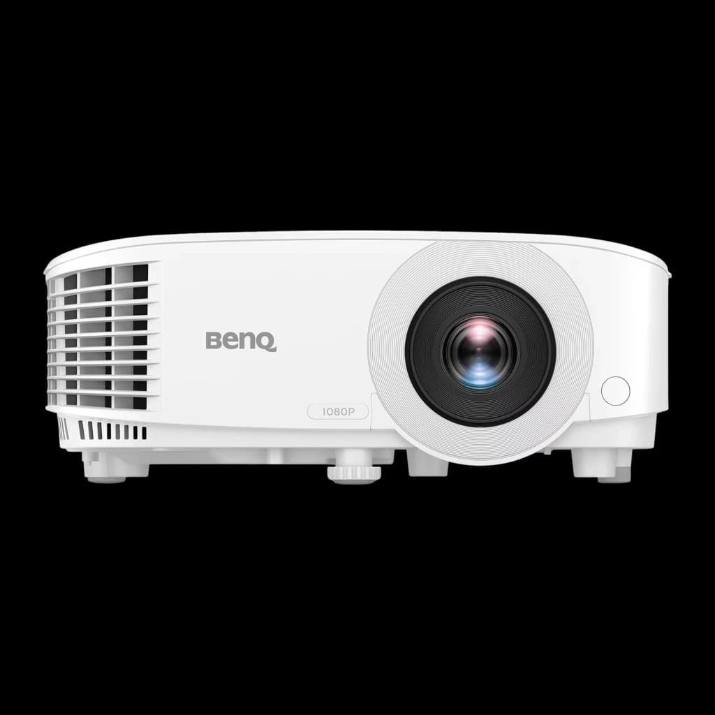 BenQ Proyector TH575i 3800lm DLP 1080p Blanco, vista frontal: lente central, rejilla lateral y etiqueta 1080P