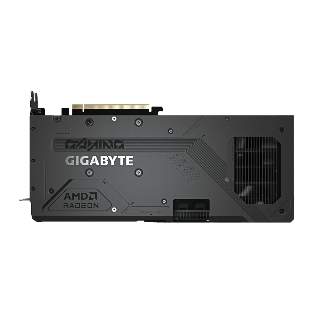 GIGABYTE Radeon RX 9070 GRE Gaming OC 12GB noir, kit avec boîte: carte avec ports frontaux à côté de la boîte orange Gaming - Ítem4