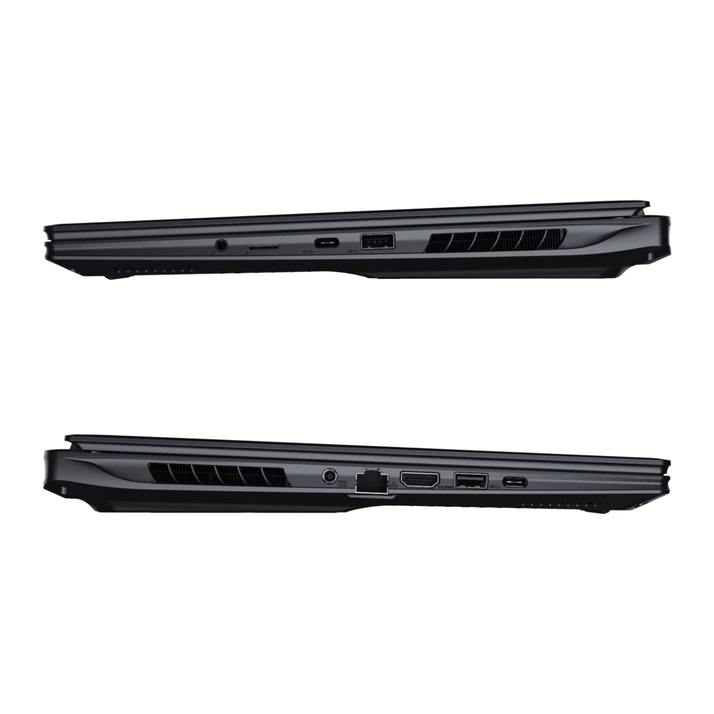 GIGABYTE AORUS Elite 16 BWH 32+1000GB cinza, vista frontal: ecrã WQXGA 165Hz com logo AORUS e teclado RGB iluminado - Item4