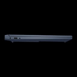 HP Victus Gaming 15-fa2040ns 1TB Bleu, vue latérale gauche: port d'alimentation, USB-A et jack audio visibles