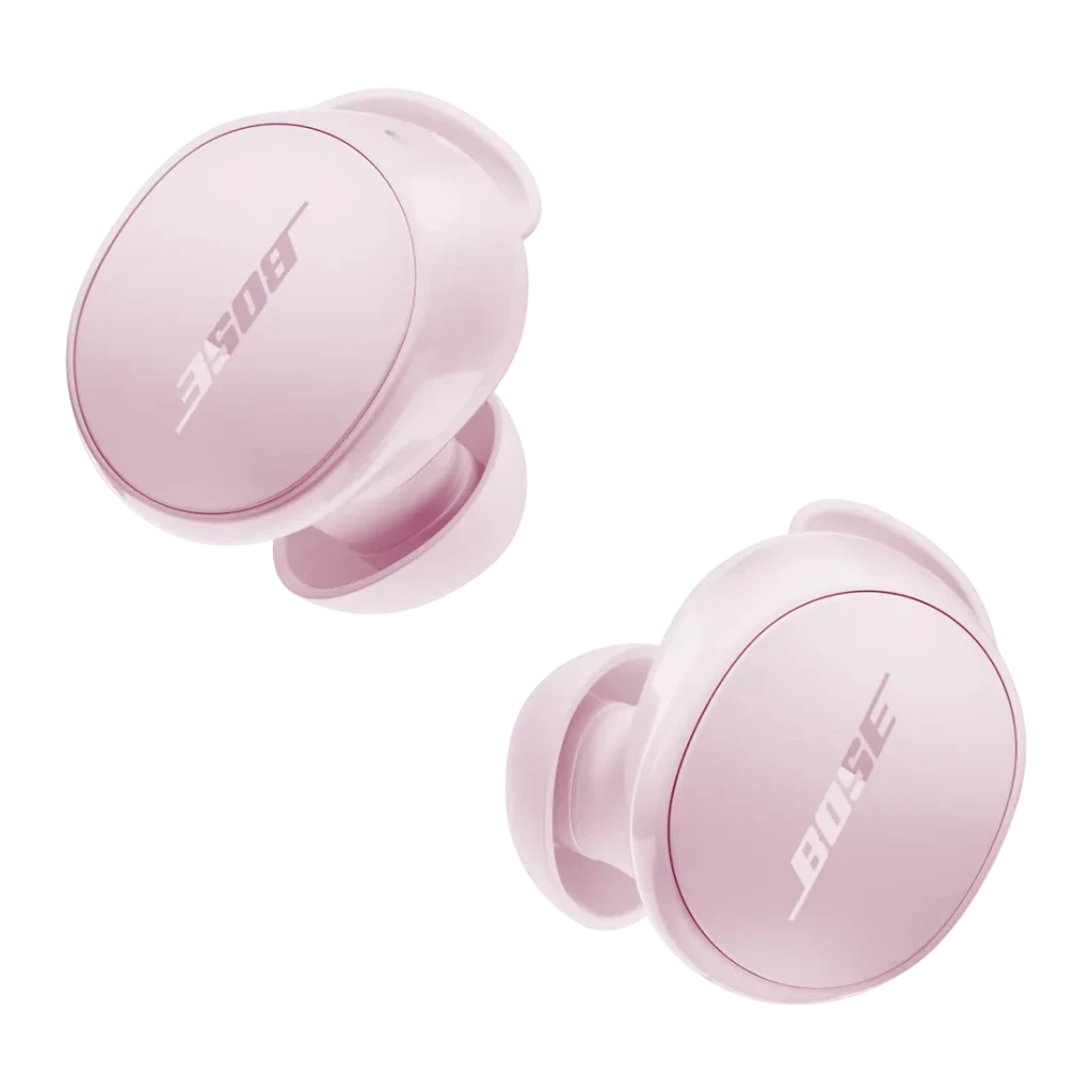 Écouteurs Bose QuietComfort Earbuds Réduction de Bruit Active In-Ear TWS Bluetooth 5.3 Rose, vue avant: paire d'écouteurs