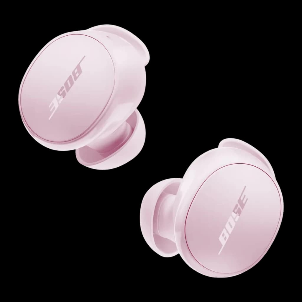 Écouteurs Bose QuietComfort Earbuds Réduction de Bruit Active In-Ear TWS Bluetooth 5.3 Rose, vue avant: paire d'écouteurs