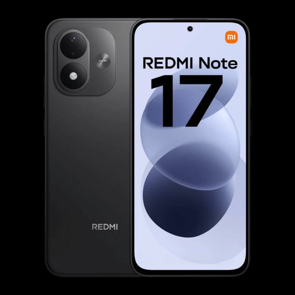 Xiaomi Redmi Note 17 4G noir, écran AMOLED 6,99 pouces 120 Hz plein écran, double module photo arrière, design sobre mat, bordures fines