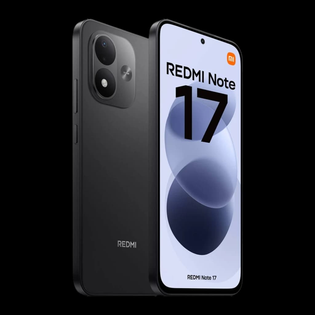 Xiaomi Redmi Note 17 4G noir, écran AMOLED 6,99 pouces 120 Hz bord à bord, perçage central, double module photo arrière avec flash, design fin et mat