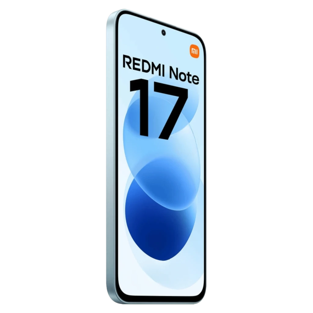 Xiaomi Redmi Note 17 4G color Sky Teal con pantalla frontal perforada y módulo trasero con doble cámara grande y flash integrado - Ítem2