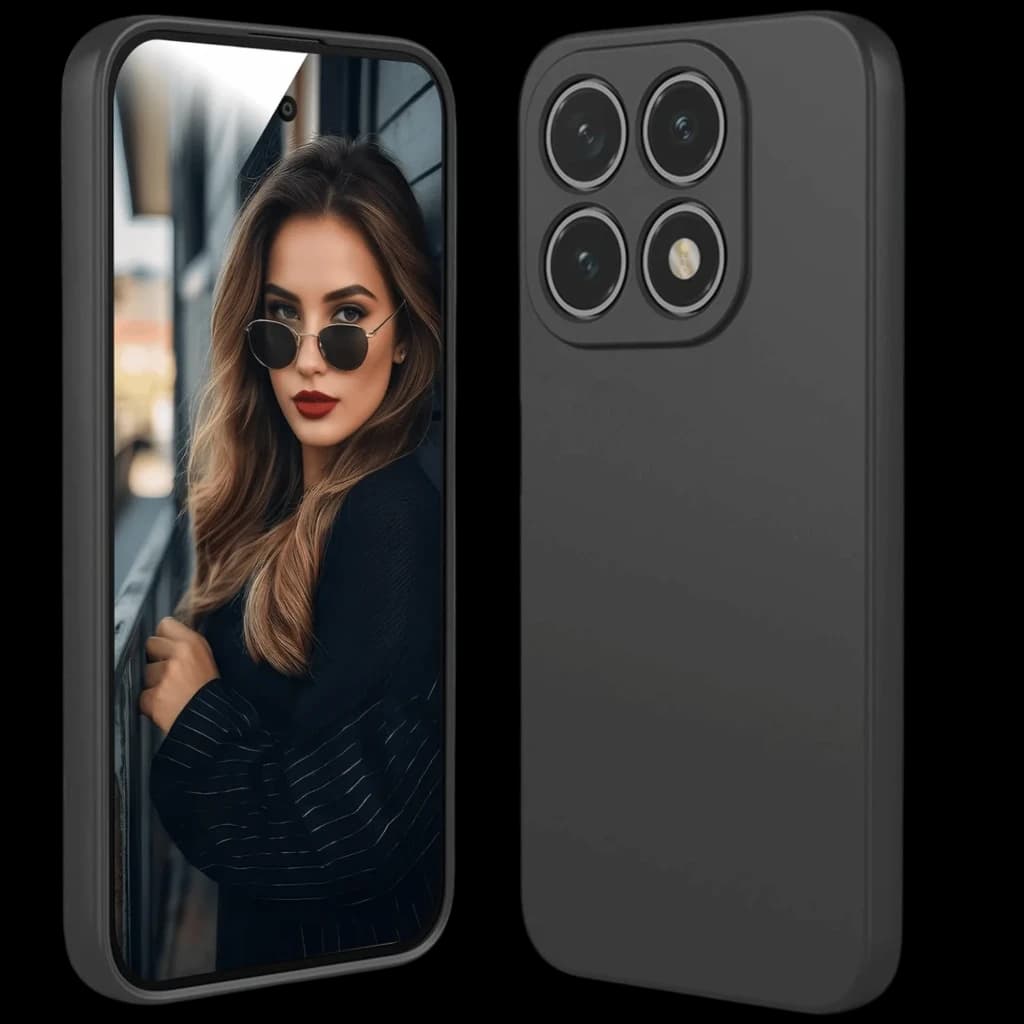 Coque Xiaomi Redmi Note 17 4G 5G noire, design carré, dos mat lisse, bords renforcés, module caméra triple large, protection premium antichocs et