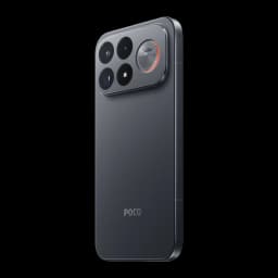 Xiaomi POCO F9 Ultra 5G noir avec grand module photo arrière: triple capteur dont périscopique 50 MP 5x OIS, coque mate élégante, bords plats modernes