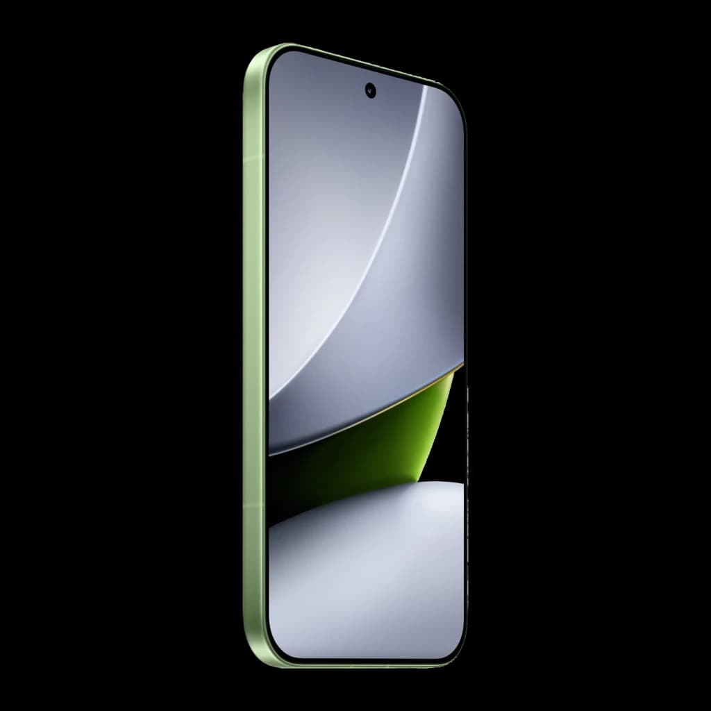 Xiami POCO F9 Pro 12GB/512GB Verde con borde verde mate, pantalla casi sin marcos y cámara frontal en orificio central, diseño moderno y estilizado
