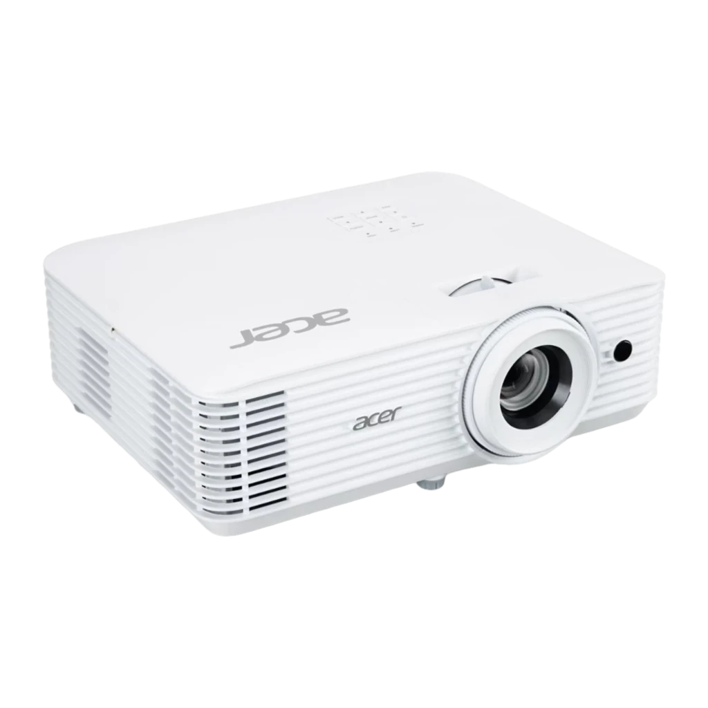 Acer Vidéoprojecteur X1827 4K UHD Blanc, vue de face: objectif, grilles de ventilation et logo Acer - Ítem2