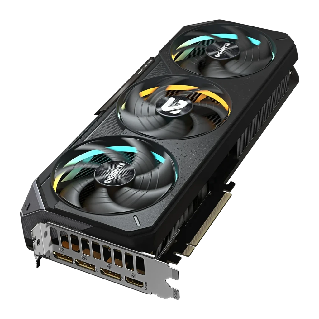 GIGABYTE GeForce RTX 5070 Gaming OC 12GB Preto, conjunto: placa gráfica triplo ventilador RGB e caixa de produto - Item2