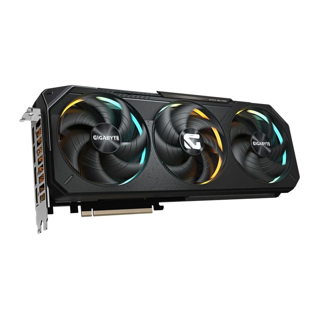 GIGABYTE GeForce RTX 5070 Gaming OC 12GB Preto, conjunto: placa gráfica triplo ventilador RGB e caixa de produto - Item1