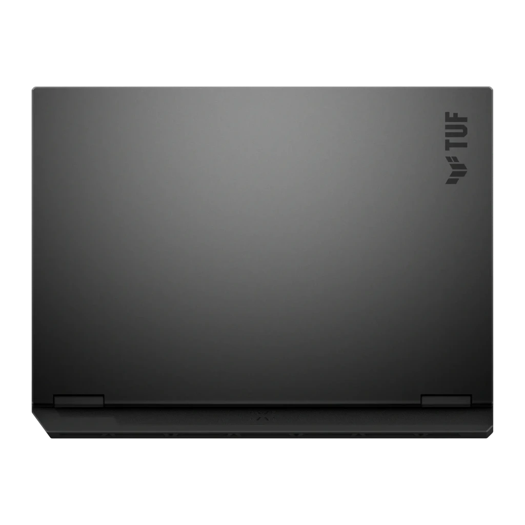 ASUS TUF Gaming F16 1TB gris Jager, vista frontal abierta: pantalla con logo TUF y teclado retroiluminado QWERTY - Ítem6
