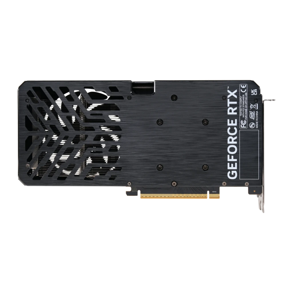 Palit GeForce RTX 5060 Infinity 2 OC 8GB preto, placa e caixa: vista frontal com cooler duplo e embalagem - Item3