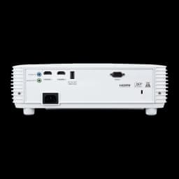 Acer Projecteur H6542 1080p 4000lm Blanc, vue arrière: double HDMI, audio, RS232, DC service et entrée alimentation