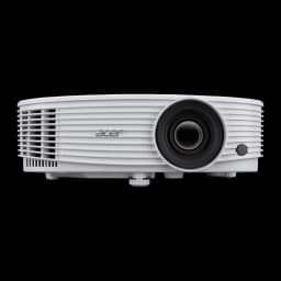 Acer Projecteur H6542 1080p 4000lm Blanc, vue de face: objectif central, grilles de ventilation et logo Acer