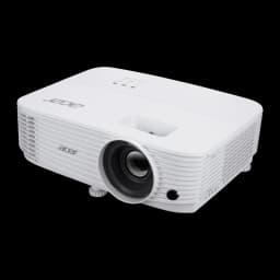 Acer Projecteur H6542 1080p 4000lm Blanc, vue avant en angle: objectif, grilles de ventilation et panneau de commande