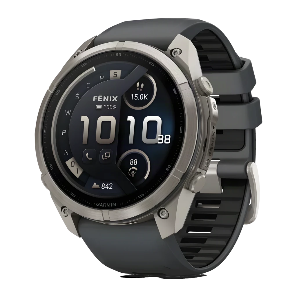 Garmin fenix 9 Pro 51mm 64GB gris, frontal: pantalla AMOLED con datos de stamina, BPM y zona de entrenamiento - Ítem1