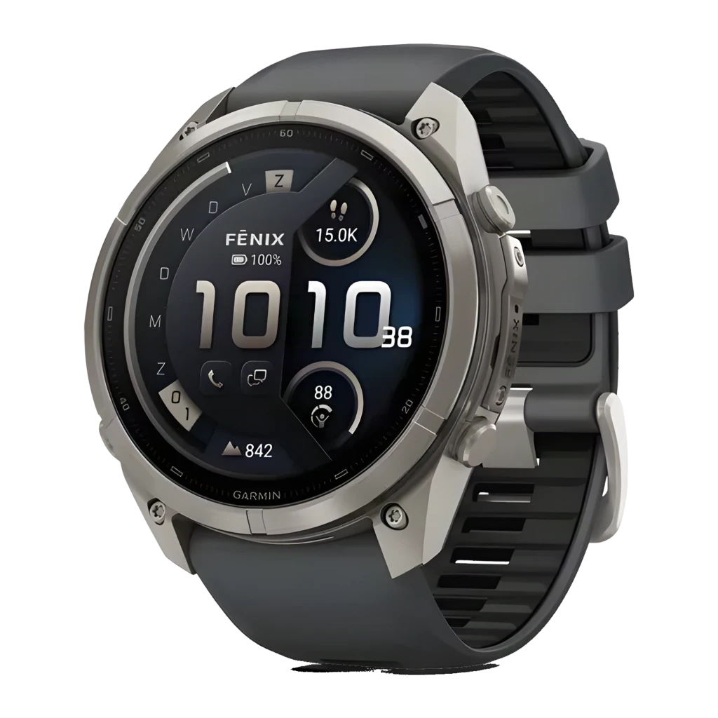 Garmin fenix 9 Pro 51mm 64GB gris, frontal: pantalla AMOLED con datos de stamina, BPM y zona de entrenamiento - Ítem2