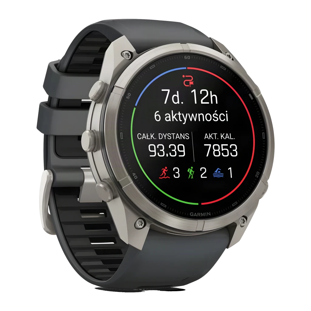 Garmin fenix 9 Pro 51mm 64GB gris, frontal: pantalla AMOLED con datos de stamina, BPM y zona de entrenamiento - Ítem3