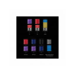 Moza Racing Kit de pedais RS069 Multicolor, detalhe: 7 configurações de molas por tipo de carro F1 F2 LMP1 GT3 GT4 Rally
