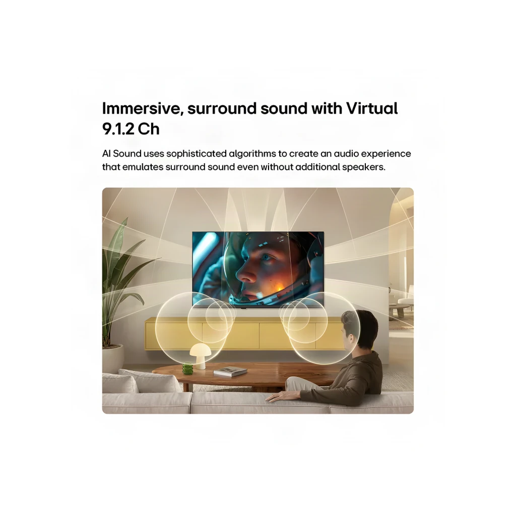 LG Televisor 27LB70006LA 27" Full HD negro, función sonido: infografía Virtual 9.1.2 Ch con ondas de audio envolvente