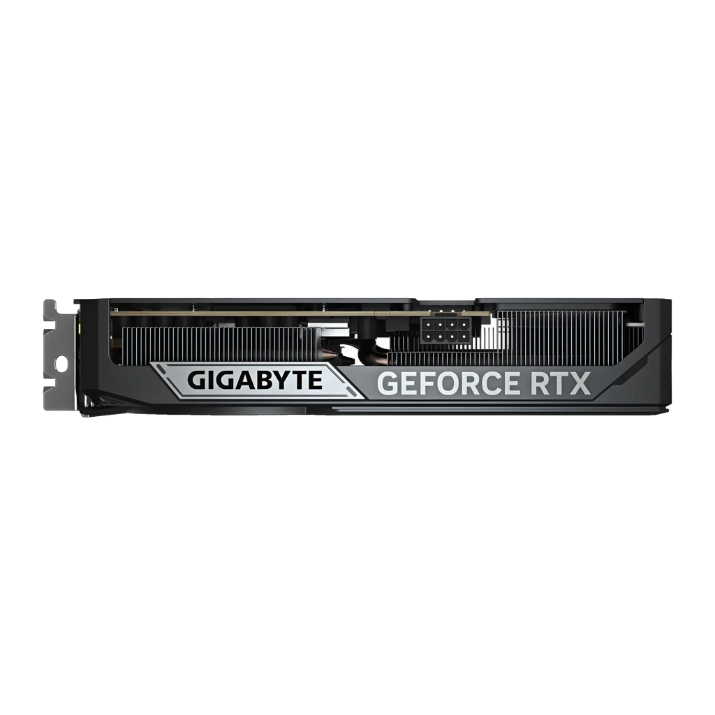 Gigabyte GeForce RTX 5060 Ti Windforce MAX OC 8GB preto, kit com caixa: placa gráfica ao lado da caixa laranja e verde - Item4