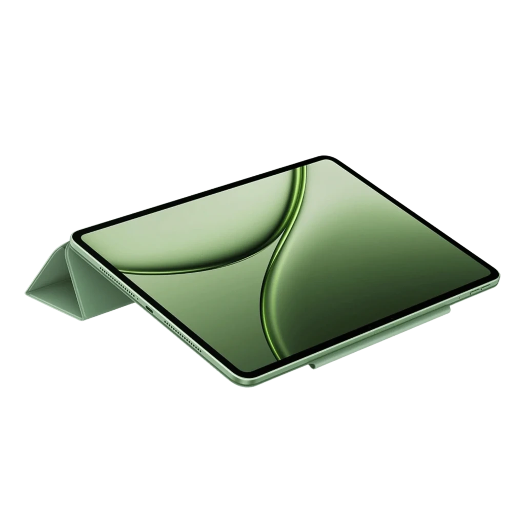 Capa Oneplus Pad 4 Folio Case com Suporte Preto, dobrável tipo triângulo, permite inclinação estável para visualização; design fino e proteção elegante