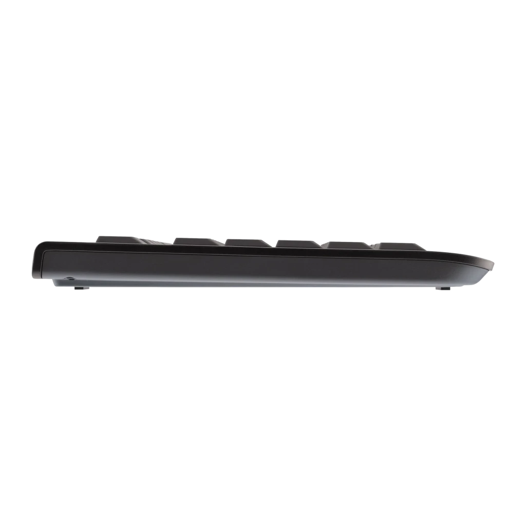 CHERRY DC 2000 USB Español Negro, vista superior: teclado completo con teclado numérico y teclas blancas sobre negro - Ítem3