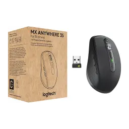Logitech Ratón MX Anywhere 3S for Business Grafito, contenido caja: ratón gris, receptor USB Logi Bolt y caja de cartón