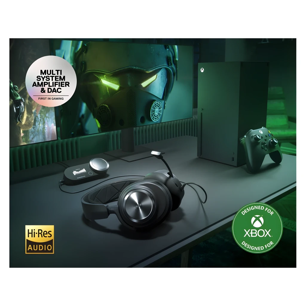 SteelSeries Arctis Nova Pro X preto, kit completo: auscultadores sobre DAC com ecrã OLED e controlador de volume - Item4