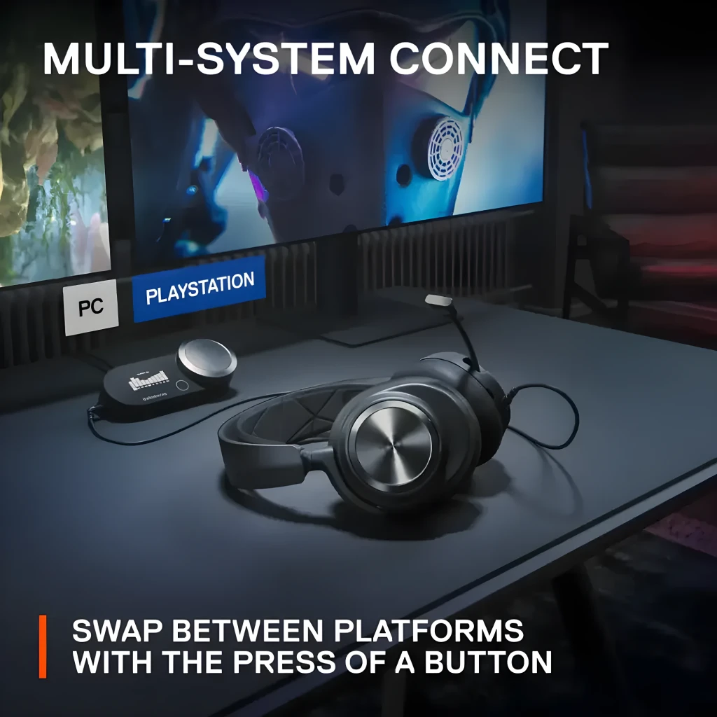 SteelSeries Arctis Nova Pro X preto, kit completo: auscultadores sobre DAC com ecrã OLED e controlador de volume - Item6