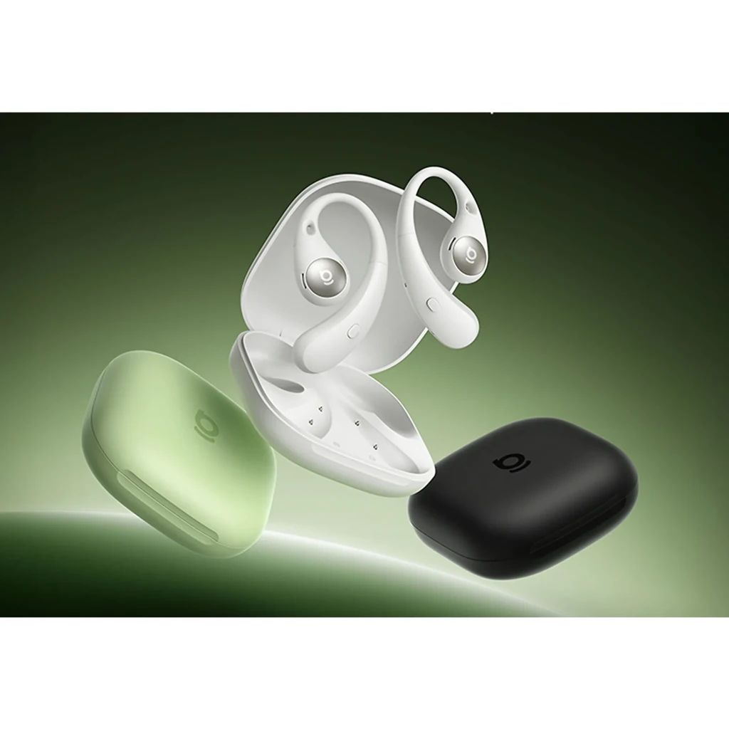 Auriculares Baseus Eli Sport 2 Open-Ear TWS Bluetooth 6.0 en color blanco, diseño de gancho sobre oreja, botones laterales y estuche de carga compacto - Ítem1