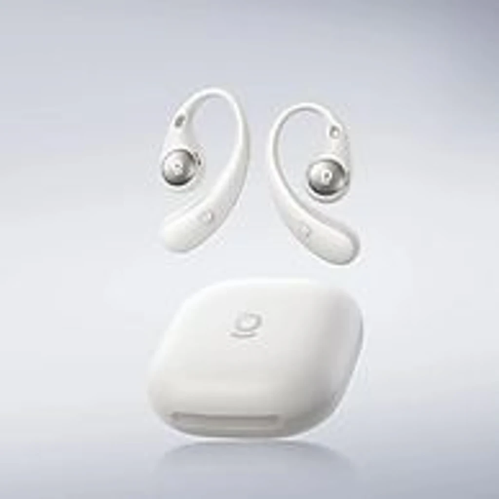 Auriculares Baseus Eli Sport 2 Open-Ear TWS Bluetooth 6.0 en color blanco, diseño de gancho sobre oreja, botones laterales y estuche de carga compacto - Ítem3