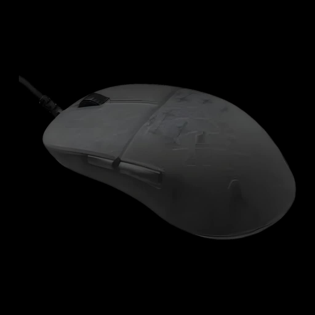 Endgame Gear XM2 8K Dark Frost, vista lateral izquierda: botones laterales, cable y textura helada del cuerpo