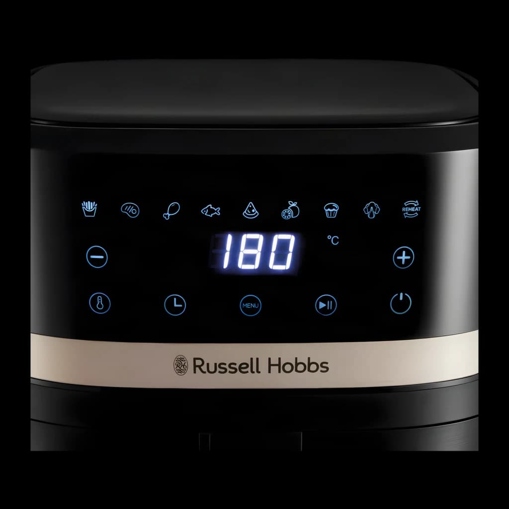 Russell Hobbs SatisFry 4.3L noir, panneau de commande: écran LED 180°C, icônes de programmes et touches tactiles