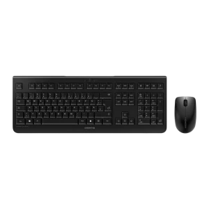 CHERRY Kit Teclado Ratón Inalámbrico DW 3000 negro, vista superior: teclado completo con teclado numérico y ratón