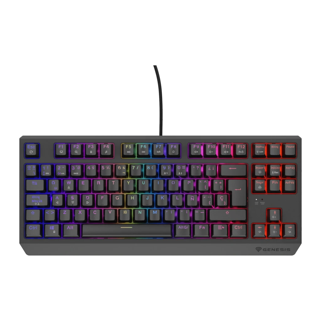 Teclado Gaming Genesis Thor 230 TKL Mecánico Red Switch RGB Español