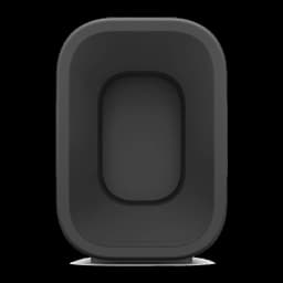 Sony SRS-ULT30 ULT FIELD 3 negro, vista lateral: asa de transporte integrada en goma negra con esquinas redondeadas