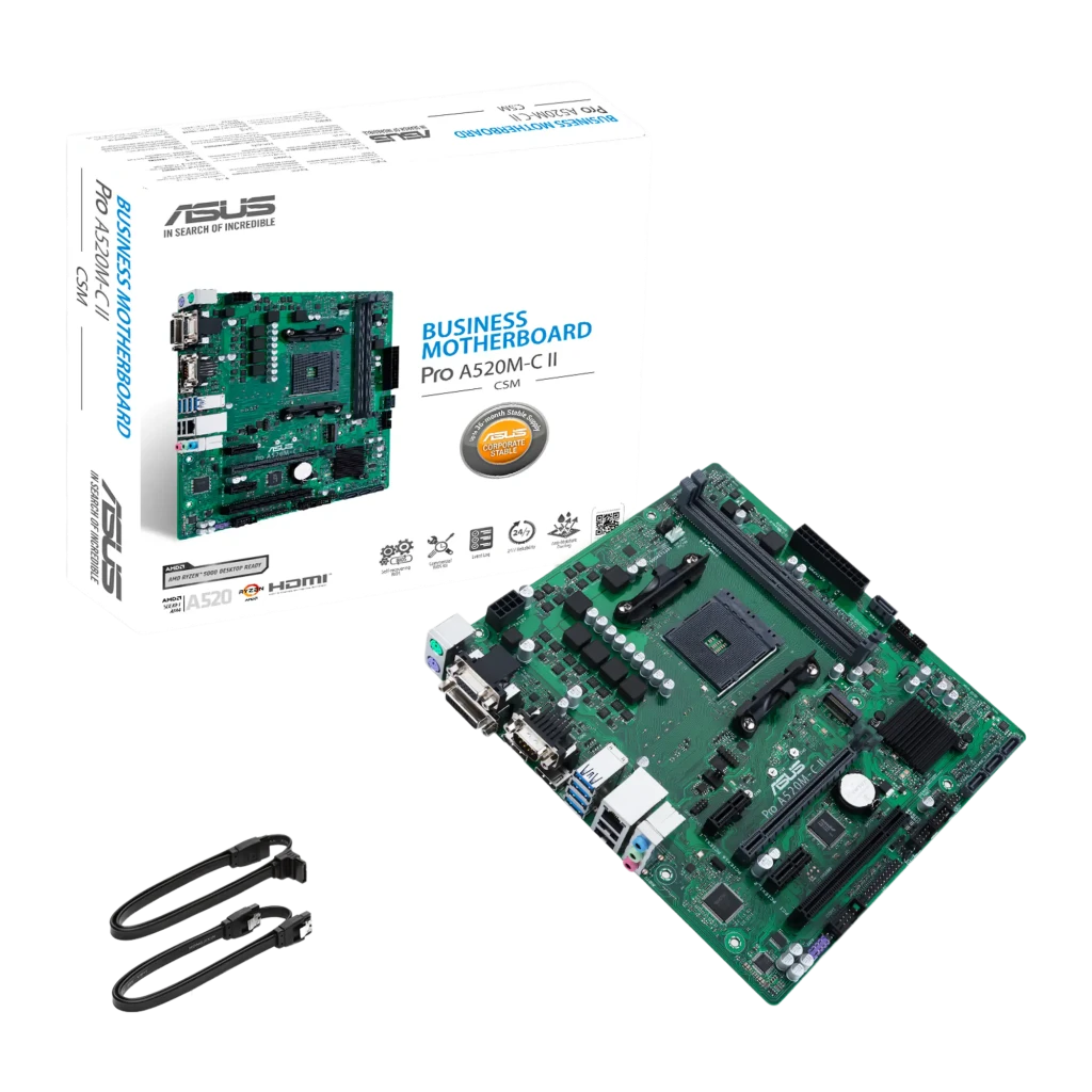 Placa base ASUS Pro A520M-C II/CSM A520 AM4 DDR4 mATX