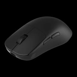 Endgame Gear OP1w 4K Wireless noir, vue supérieure latérale: corps mat, molette et boutons latéraux visibles