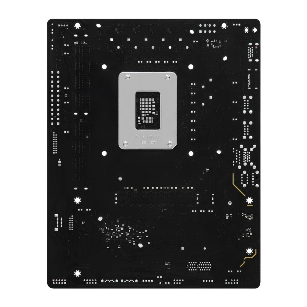 ASRock H810M-P Gen5 LGA1851 Micro-ATX, carte avec boîte: carte mère et emballage officiel sur fond sombre - Ítem2
